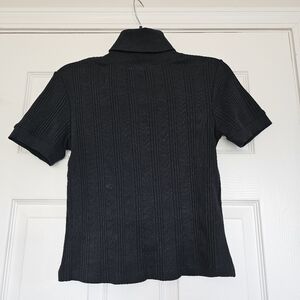 Zara short sleeve turtle neck top with short sleeves size small.